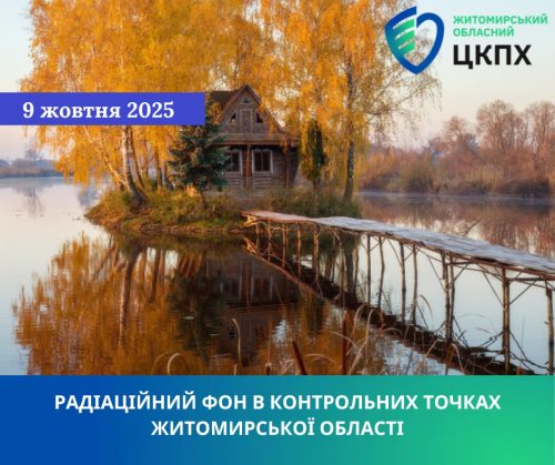 Щоденний дозиметричний контроль міст Житомирської області
